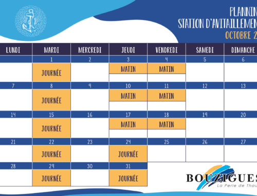 PLANNING DE LA STATION D’AVITAILLEMENT PORTUAIRE